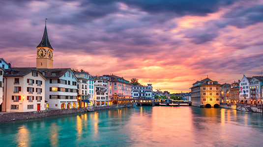 Cityscape image of Zurich, Switzerland